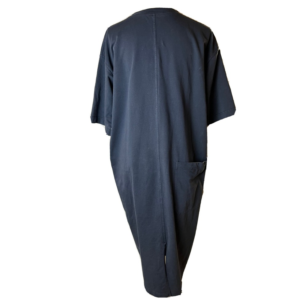 Sofie D'Hoore Dress Navy Blue Cotton Size 40 Short Sleeve Shift - Picture 6 of 10
